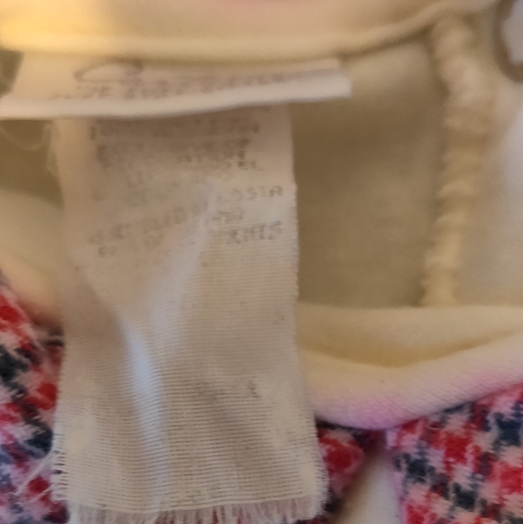 Carter's 2 Pc Baby Overalls. Cream Color Fleece PUPPY 6-9ms - Picture 10 of 11